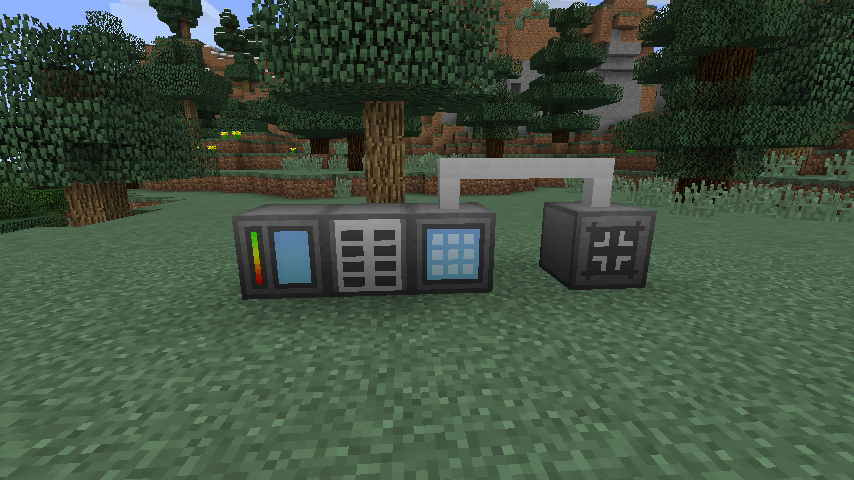 In-world screenshot of some blocks in v0.5